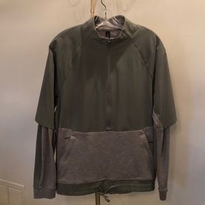 Lululemon 1/2 Zip Pullover in Heather Olive Medium